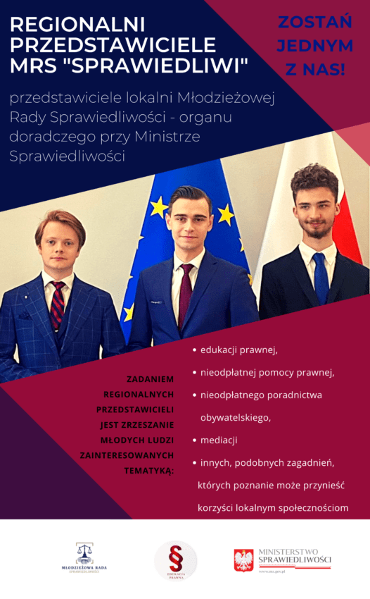 Nabór do Regionalnych Przedstawicieli Młodzieżowej Rady Sprawiedliwości