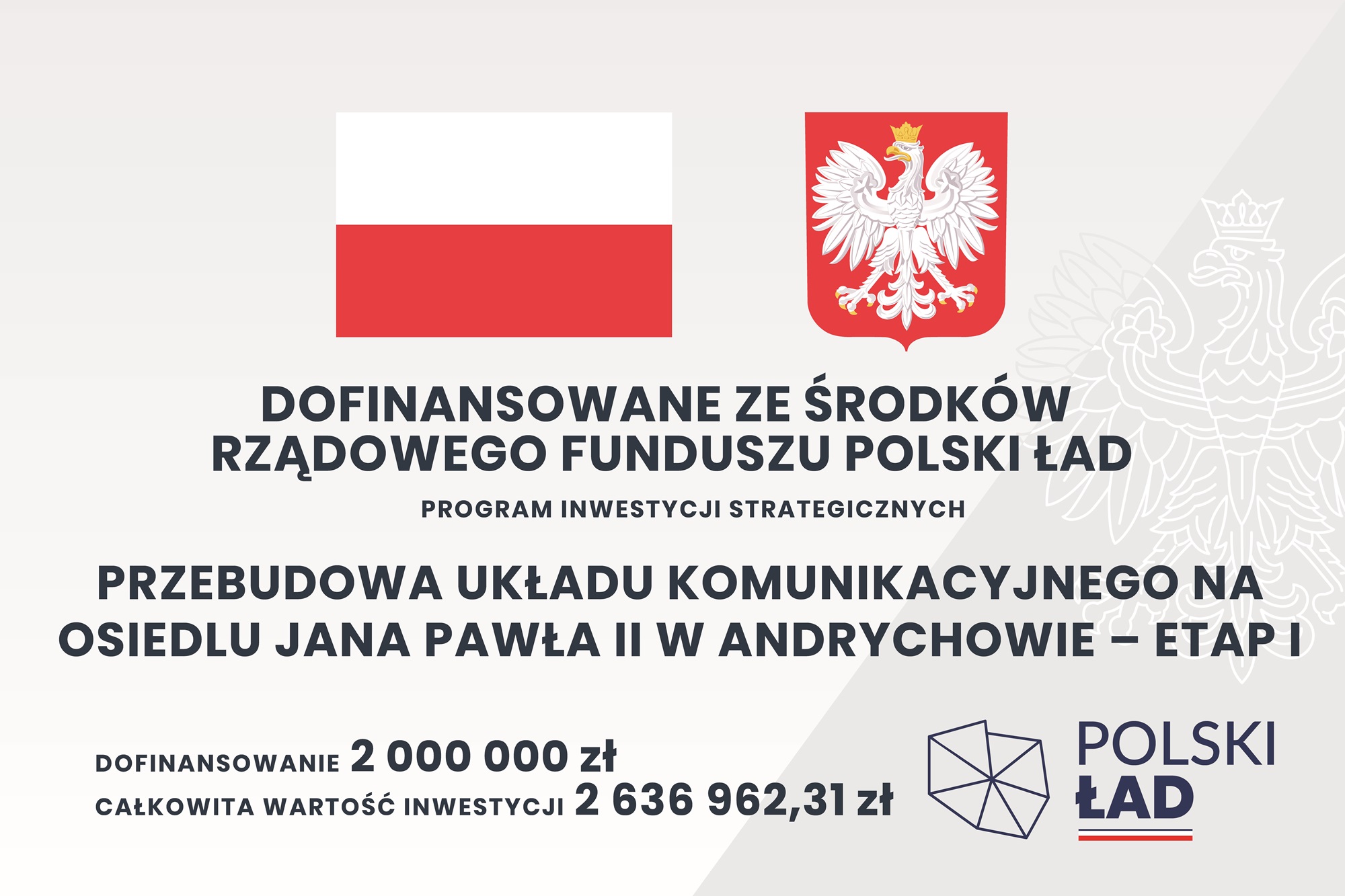 Przebudowa dróg gminnych na terenie Gminy Andrychów – Etap I