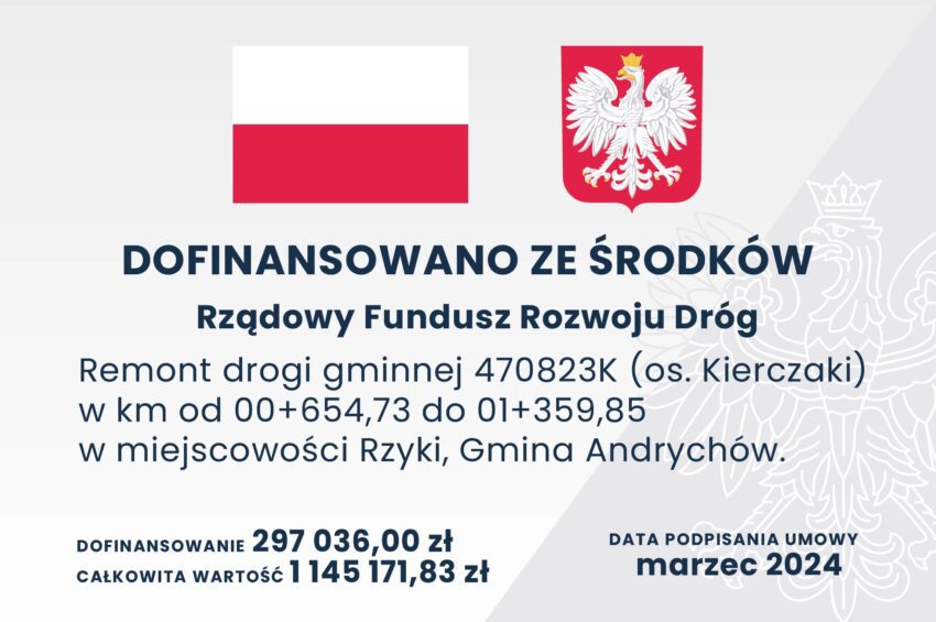 Remont drogi gminnej 470823K (os. Kierczaki)