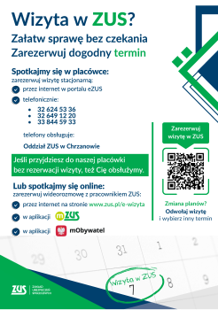 Zarezerwuj wizytę w ZUS - kampania informacyjna