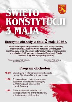 Święto Konstytucji 3 Maja 2026 Plakat