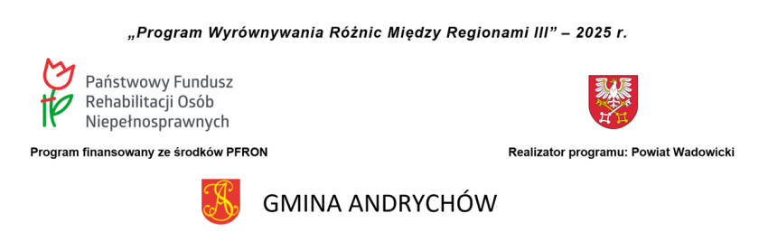 Projekt ma na celu zapewnienie osobom z niepełnosprawnością, mającym miejsce zamieszkania na terenie Gminy Andrychów dowóz do placówek służących rehabilitacji osób niepełnosprawnych (Środowiskowych Domów Samopomocy i Warsztatów Terapii Zajęciowej) zlokalizowanych poza terenem Gminy Andrychów