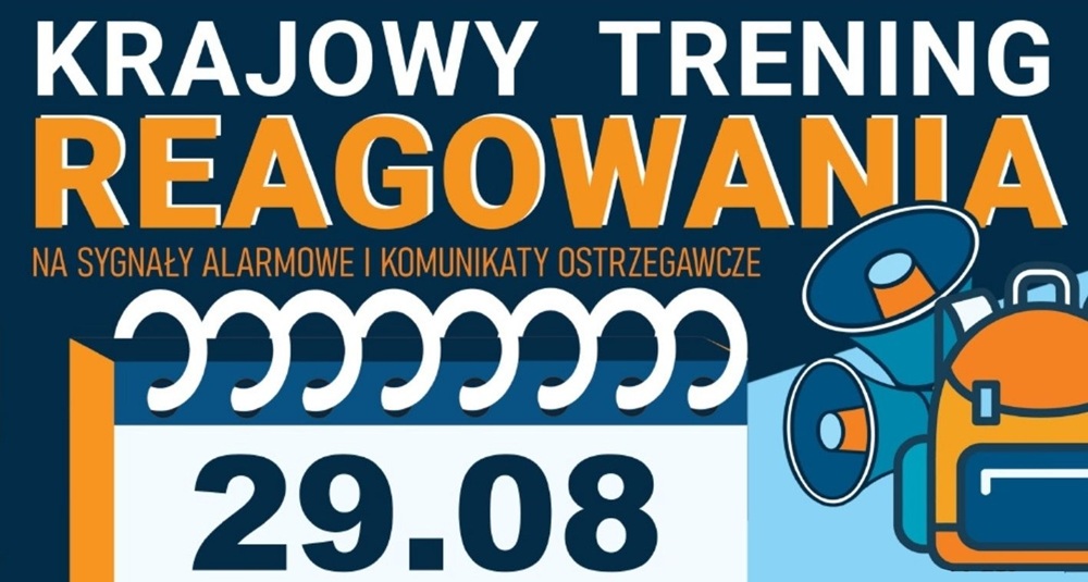 Krajowy Trening Reagowania na Sygnały Alarmowe i komunikaty ostrzegawcze w Andrychowie